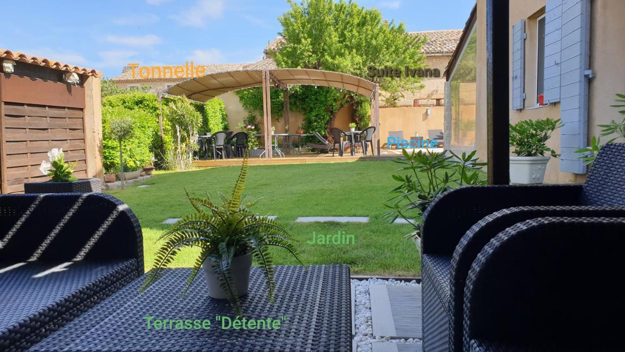 Le Jardin D'Ivana Chambres D'Hotes B&B Avec Piscine Chauffee Oppède Exterior foto